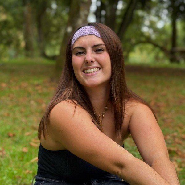 Bandeau violet pastel