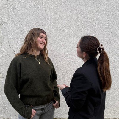 chouchou marron et beige